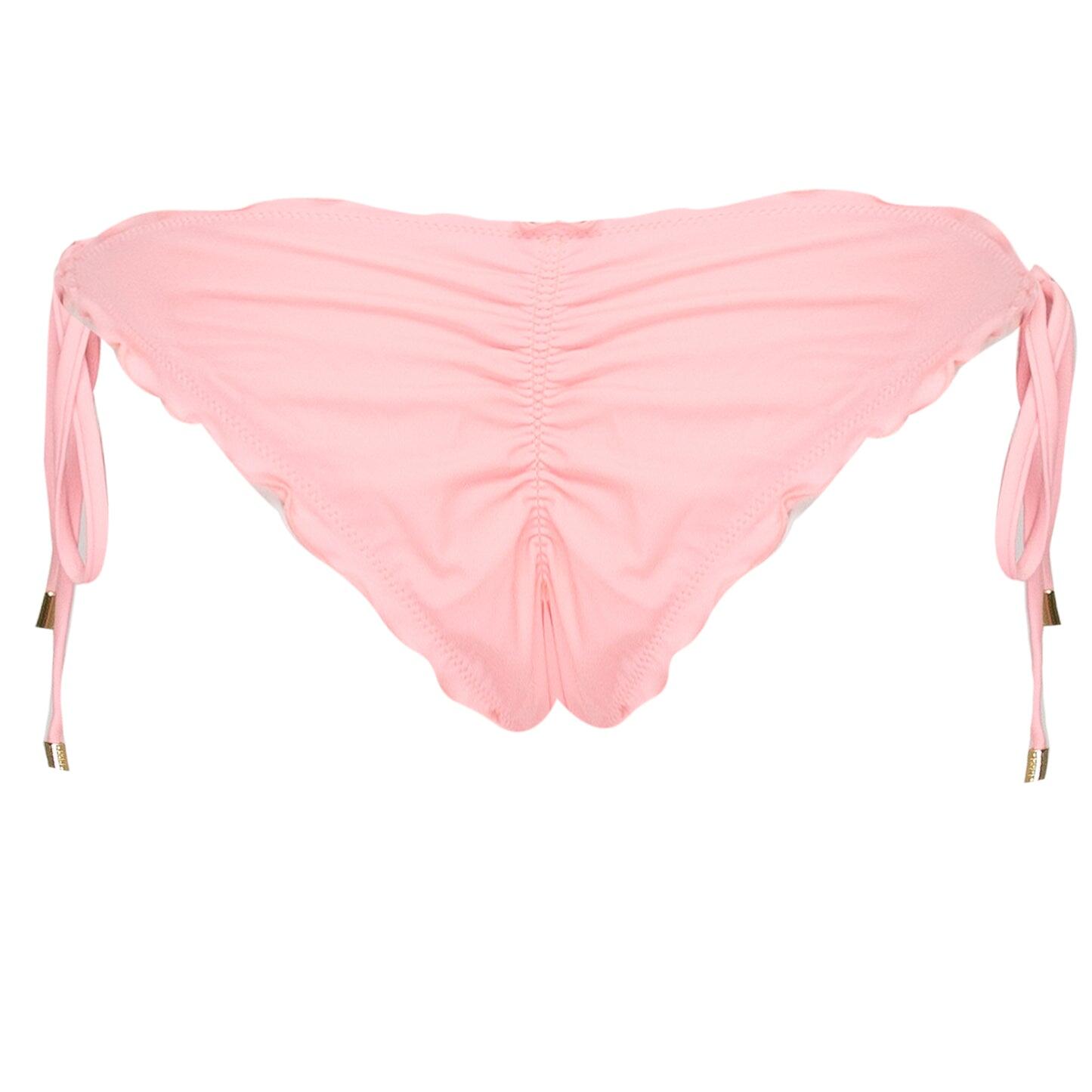 Louise Frill Tie Side Bottom Coral