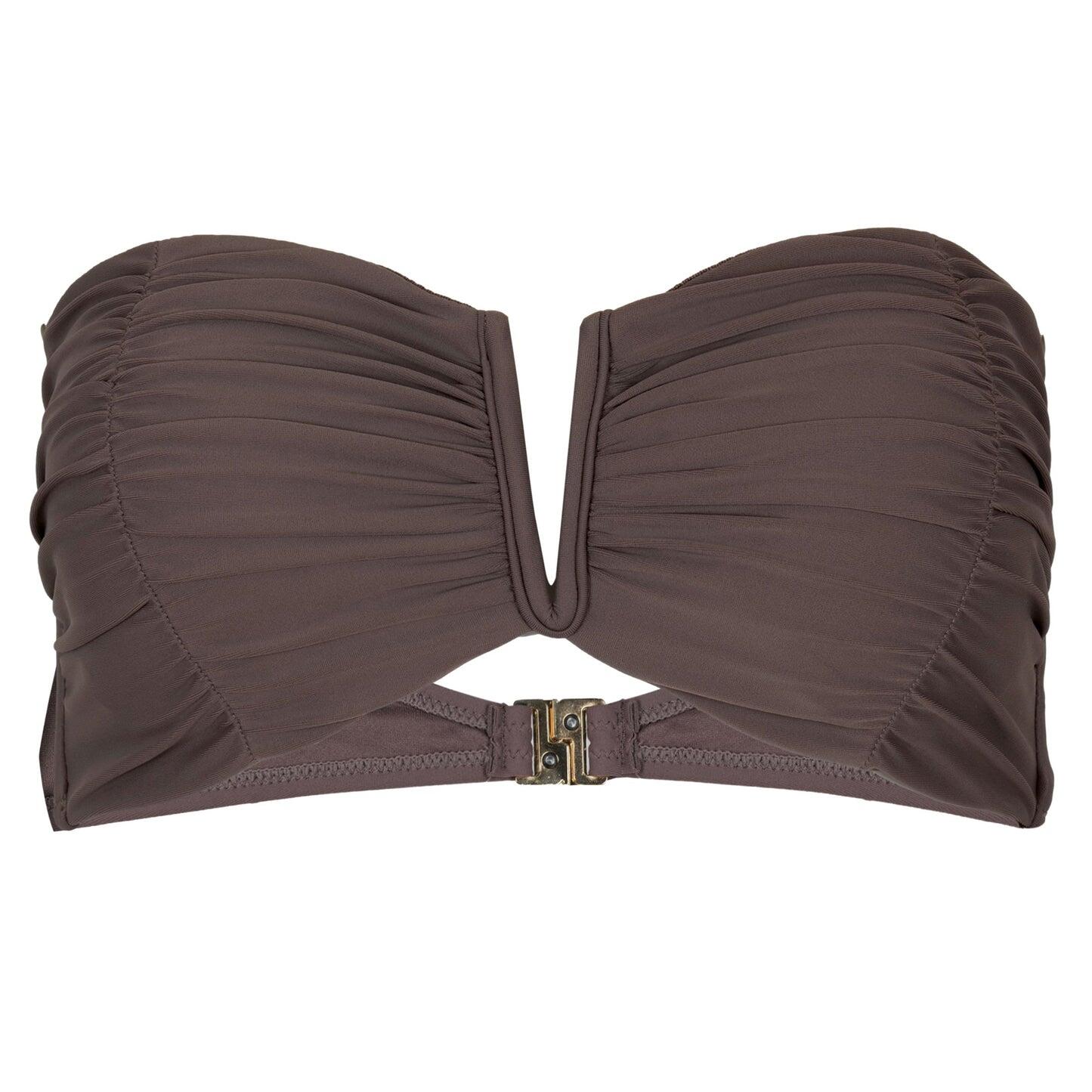 Aidy Rouched Bandeau Lanzarote Chocolate