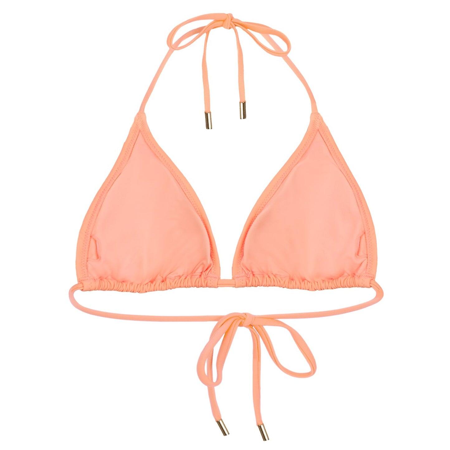Ainsley Triangle Halter Top Souffle - Bikini Top