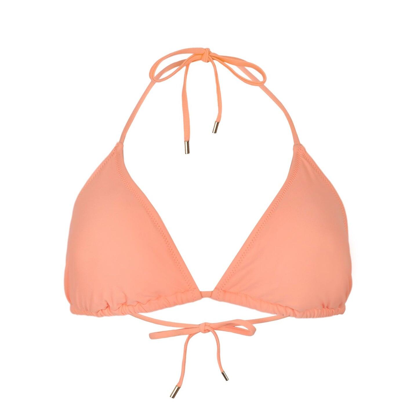 Ainsley Triangle Halter Top Souffle - Bikini Top