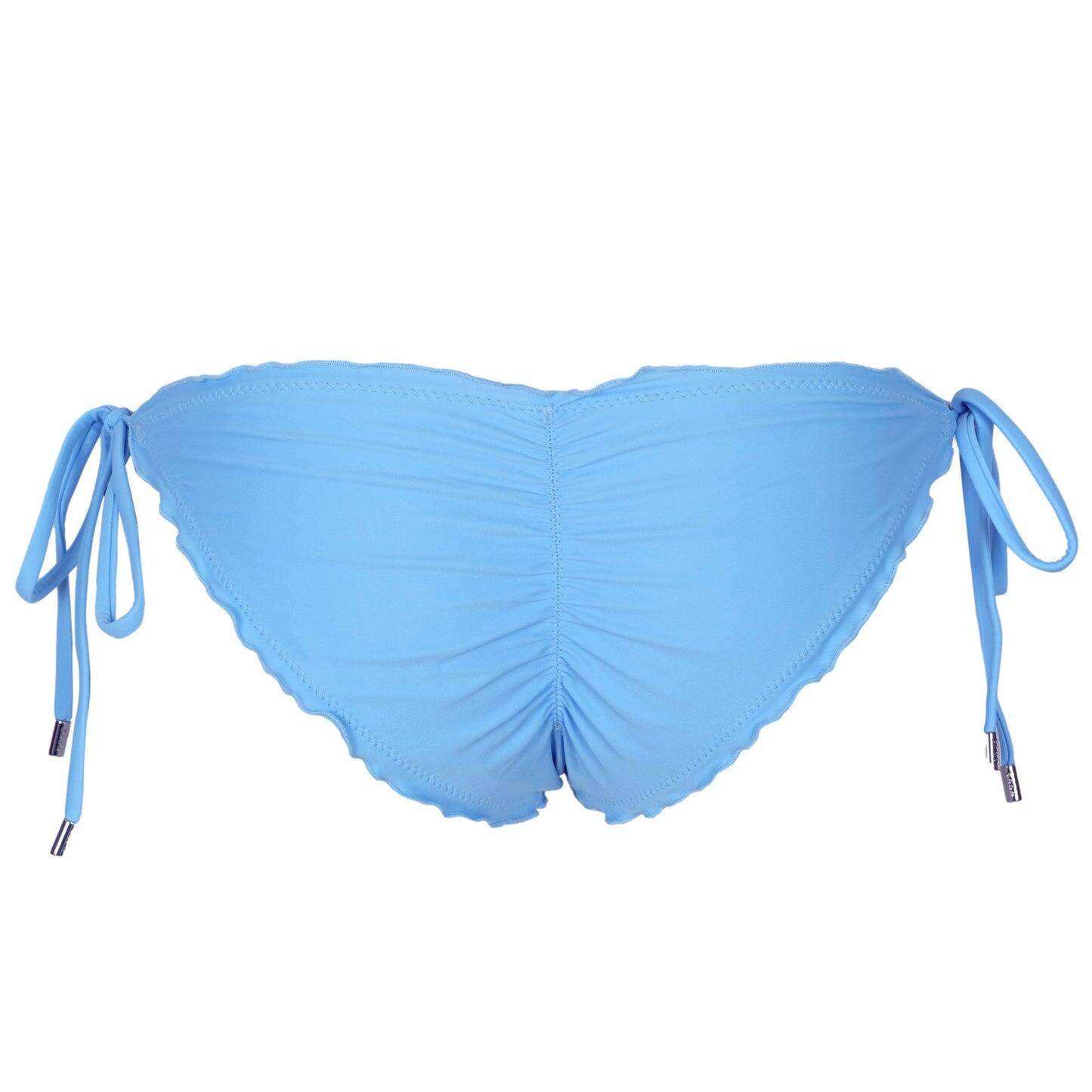 Louise Frill Tie Side Bottom Fresh Air Blue - Bikini Bottom