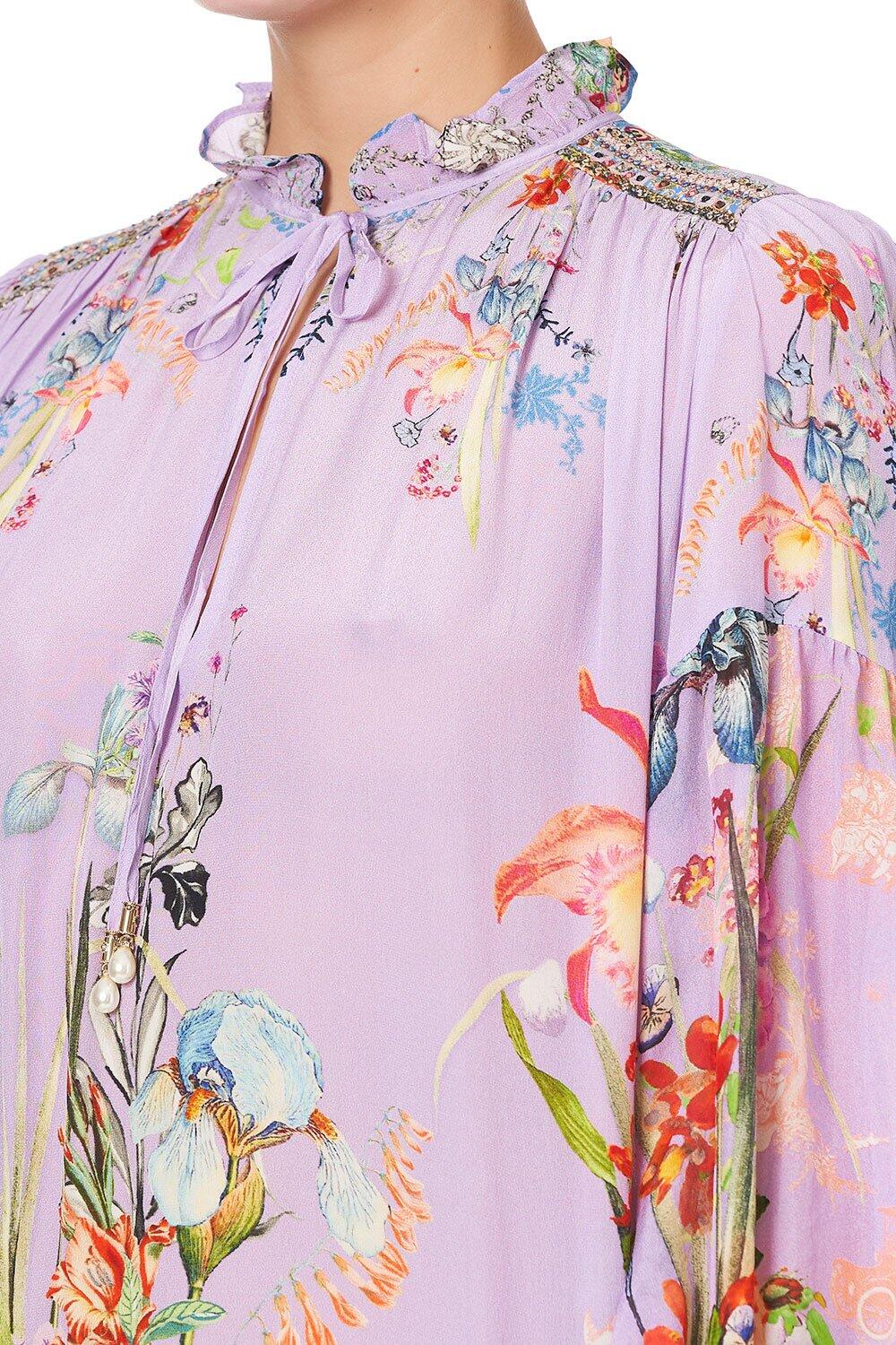 Pretty Summer Dress in Printed Lilac