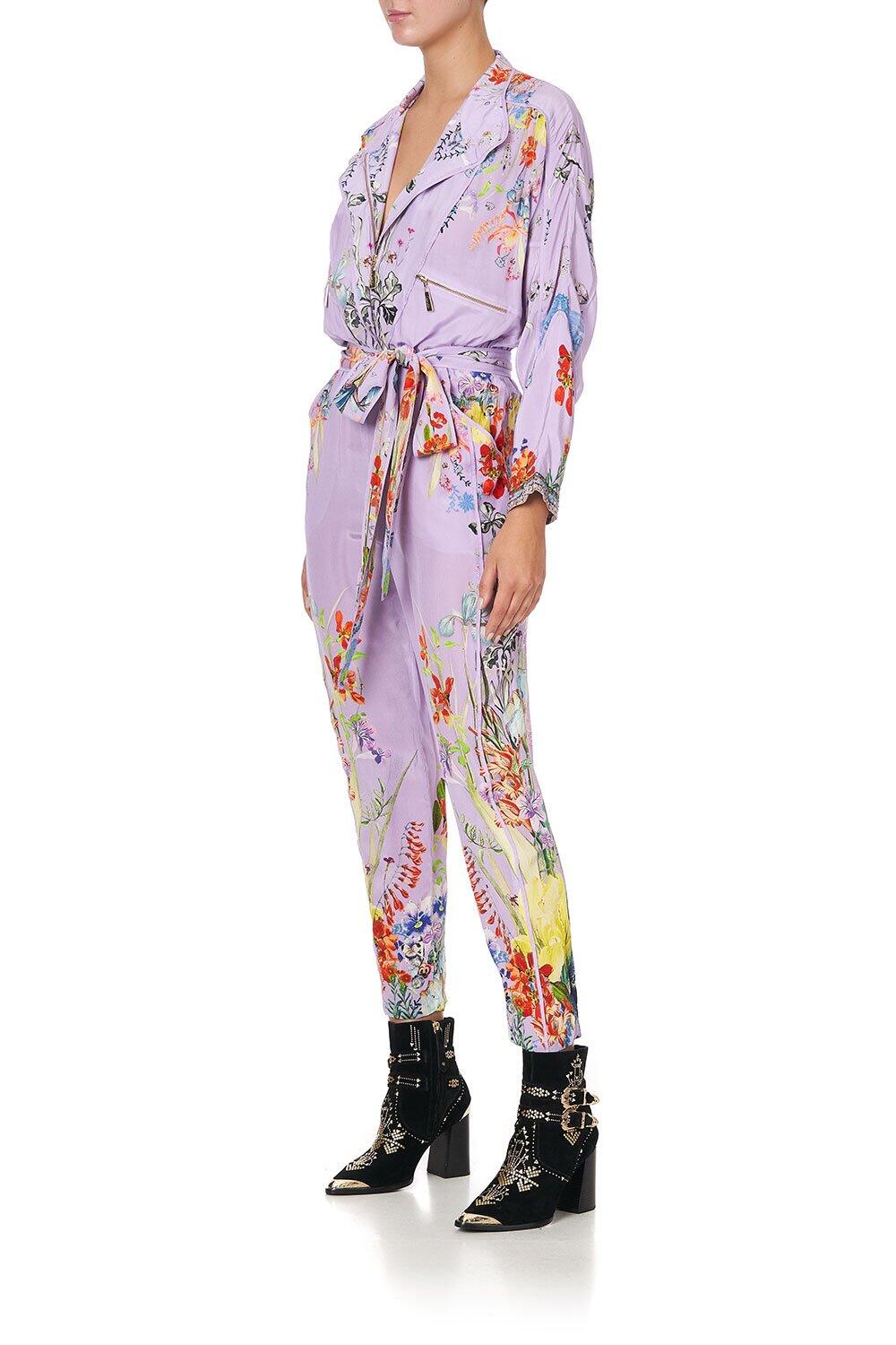 Lilac Jumpsuit with Belt | Camilla 