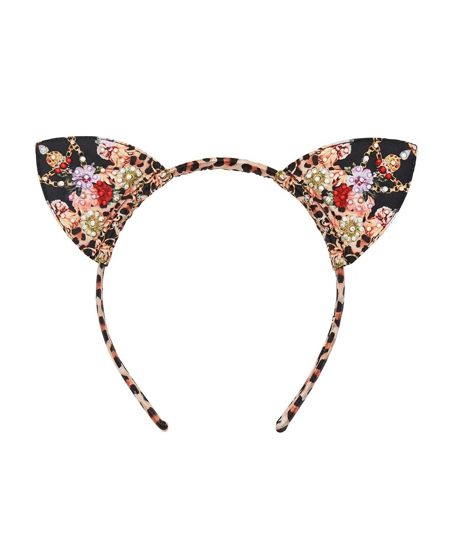 Kids Black Cat Ears Headband & Scrunchie