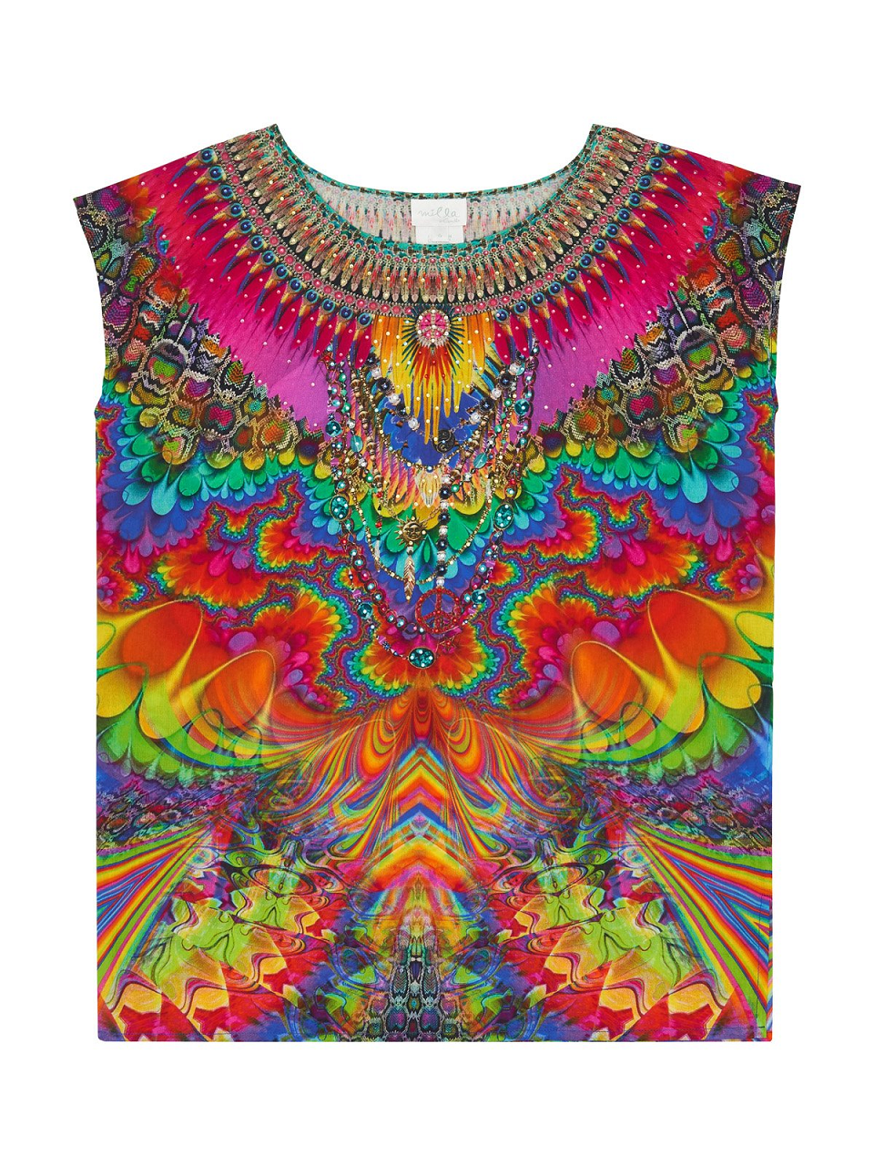 Multicolour Cotton Kaftan for Kids