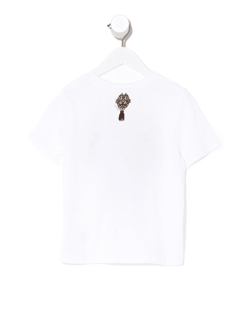 Load image into Gallery viewer, White Cotton T Shirt with Print
