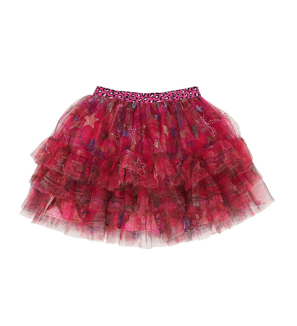 Camilla Kids Tutu Skirt in Red Tiered Red Skirt With Frills