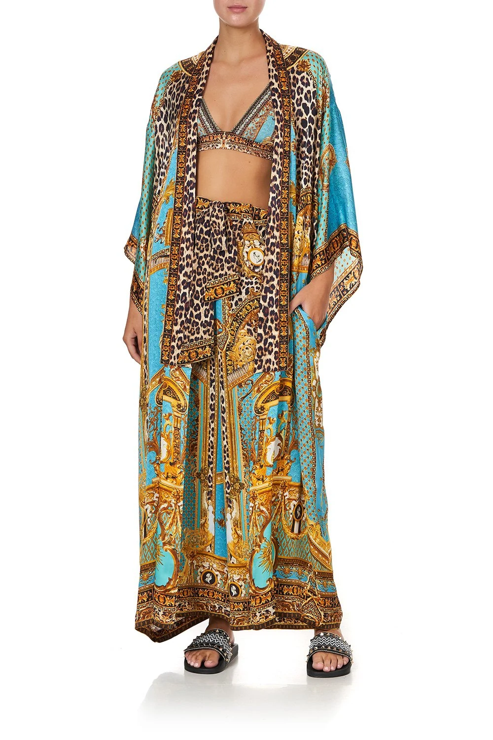 Embellished kimono jacket new arrivals