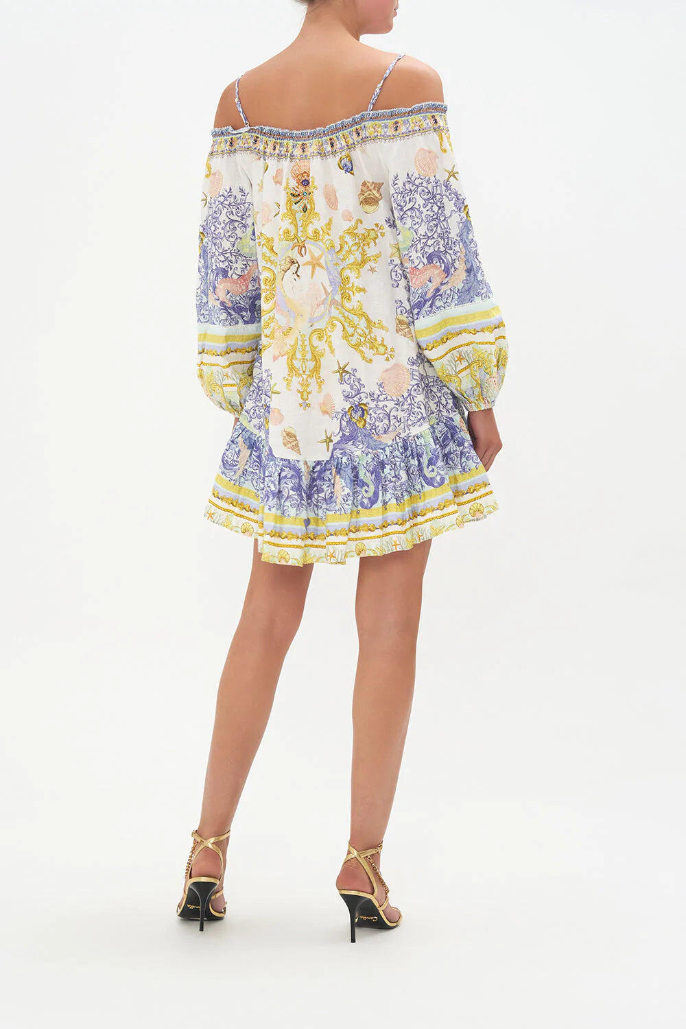 off the shoulder boho dress