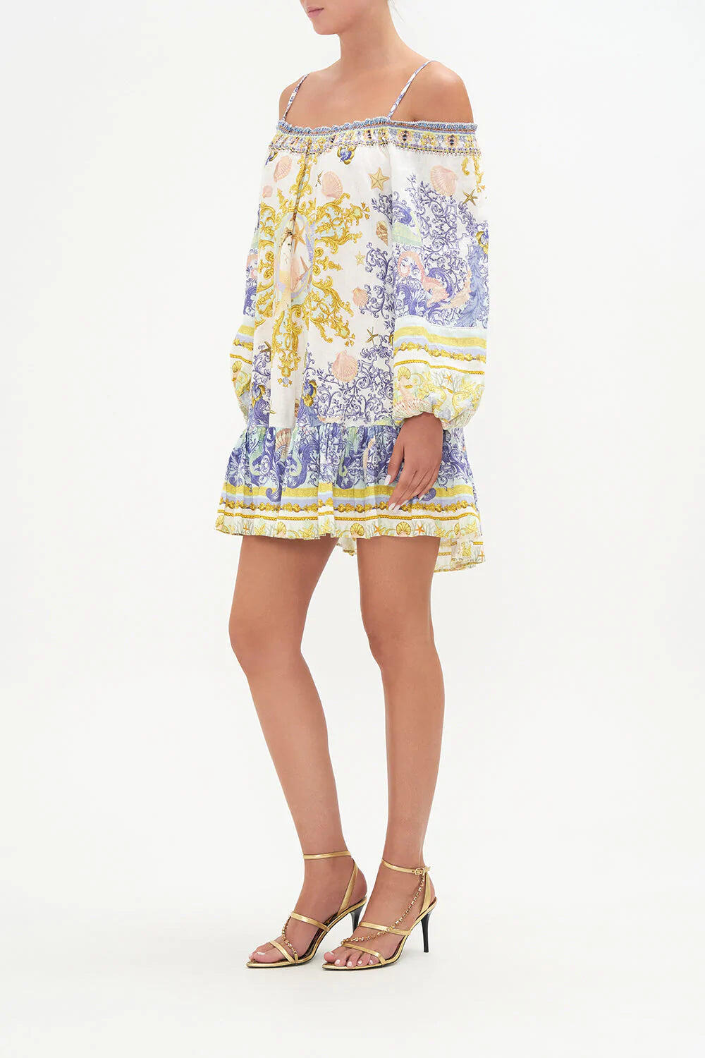  Embellished Mini Dress