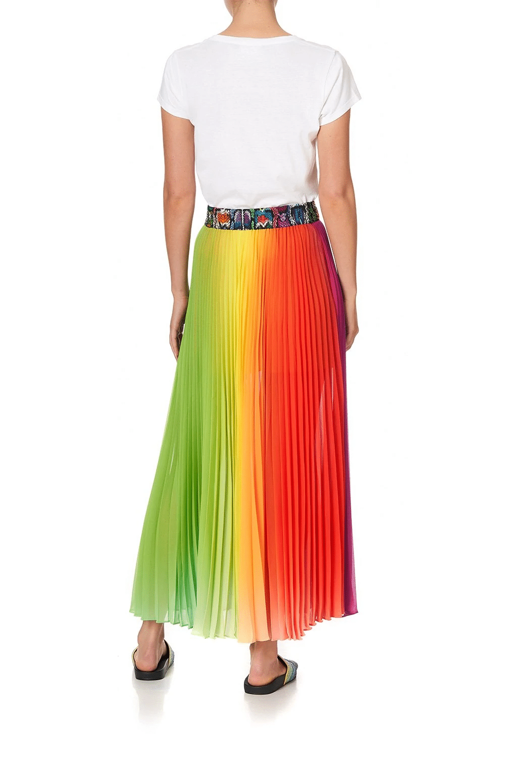 Flared Maxi Skirt Multicolour
