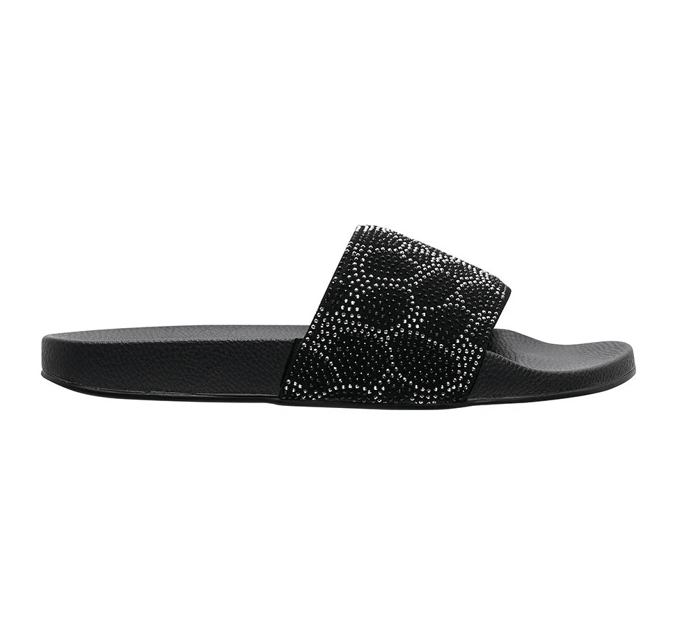 Pool Slides Solid Black - Shoes