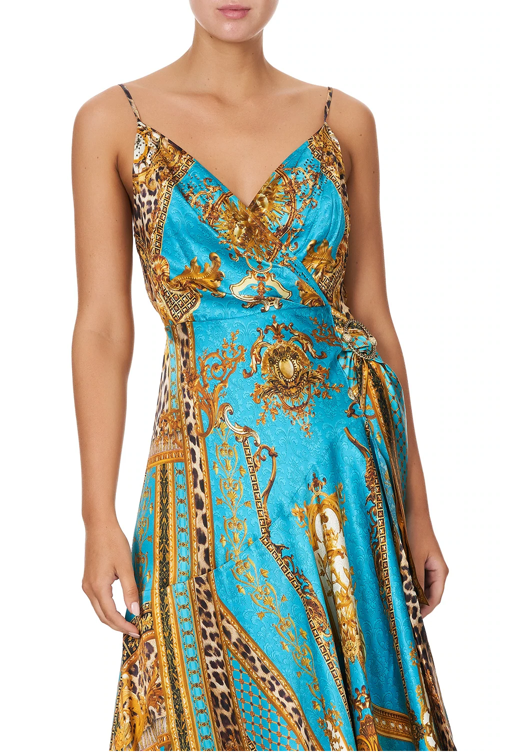 Statement Summer Dress with Leopard Print