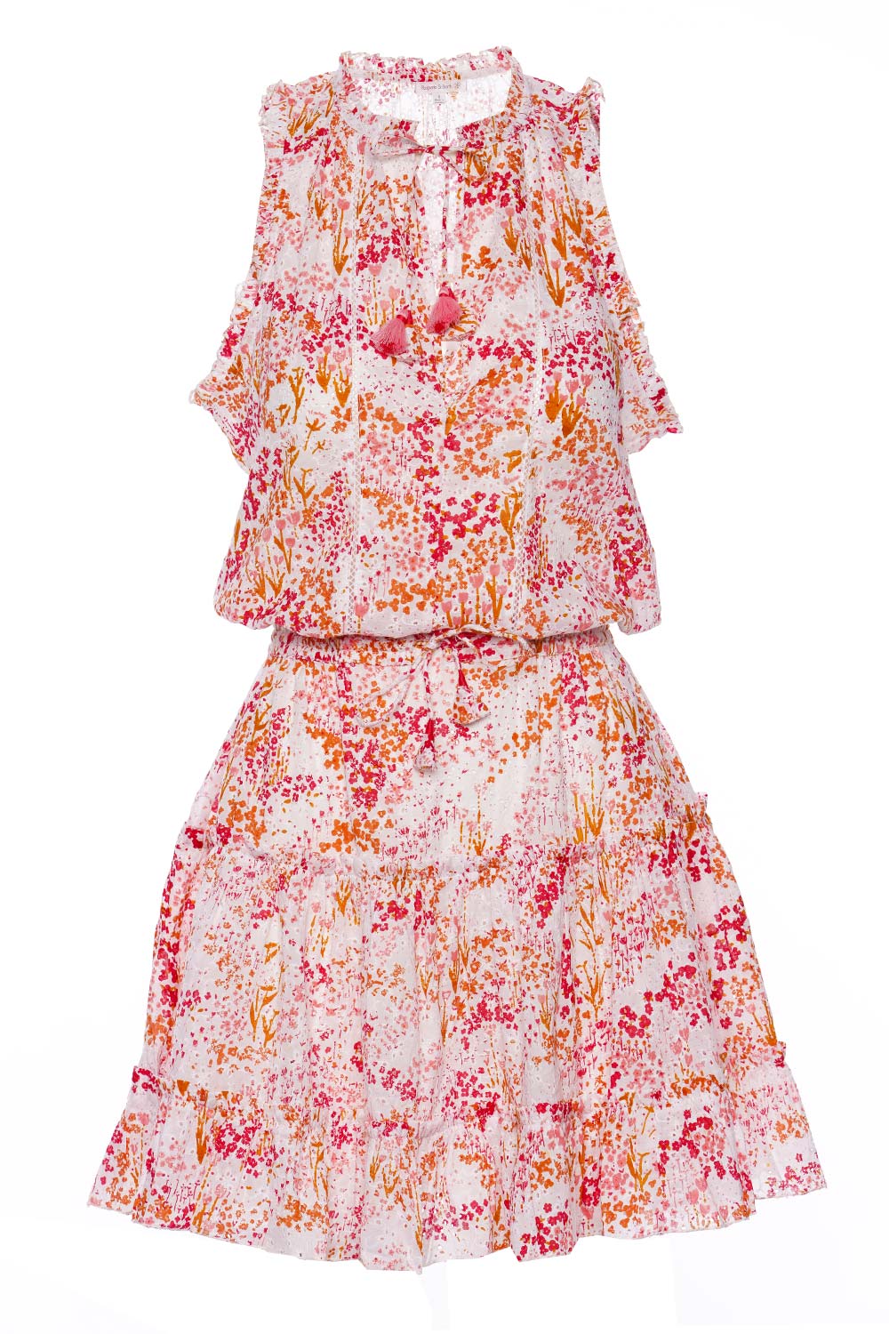 Tiered Mini Dress in Floral Print | Sleeveless Floral Mini Dress