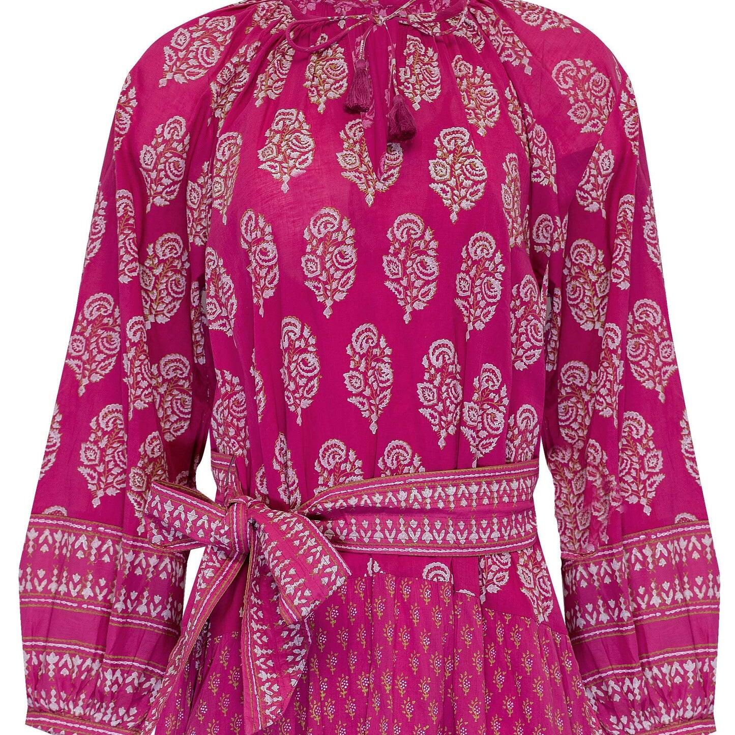 Fiji Midi Dress Mix Block Print - Dress
