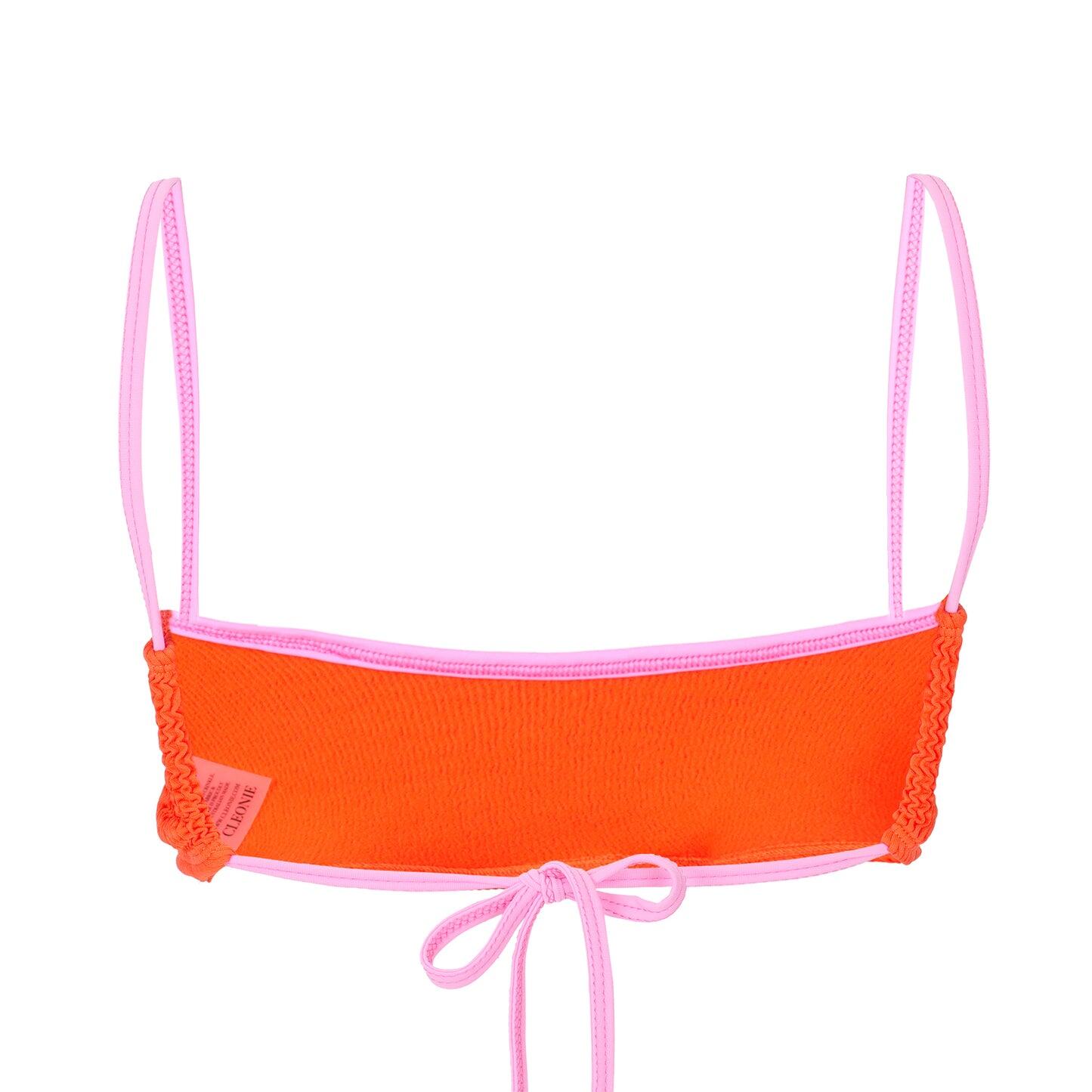 Lennox Kini Tangerine/ Pink - ONE SIZE - Bikini Top