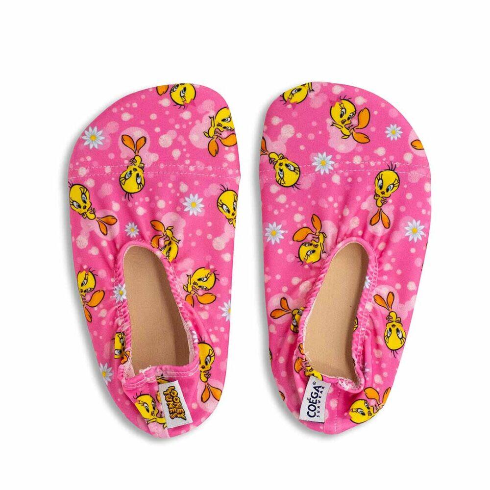 Load image into Gallery viewer, Coega Pink Tweety Bubbles Pool and Beach Shoes
