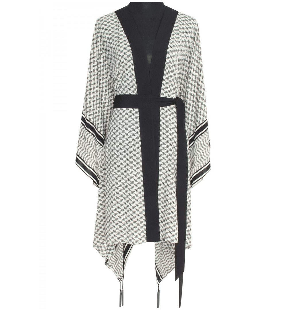 Desert Tribe Midi Kimono Wings Black - Kimono