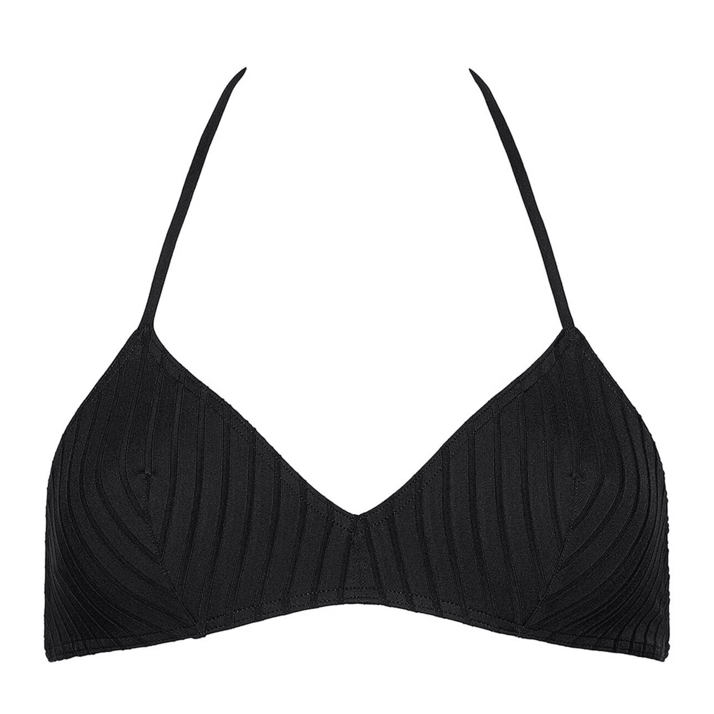 Curacao Petit Triangle Bikini Top Noir - Bikini Top