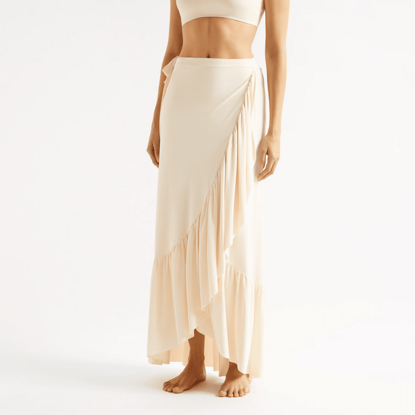 Womens Beach Sarong Wrap in Off White - Sarong