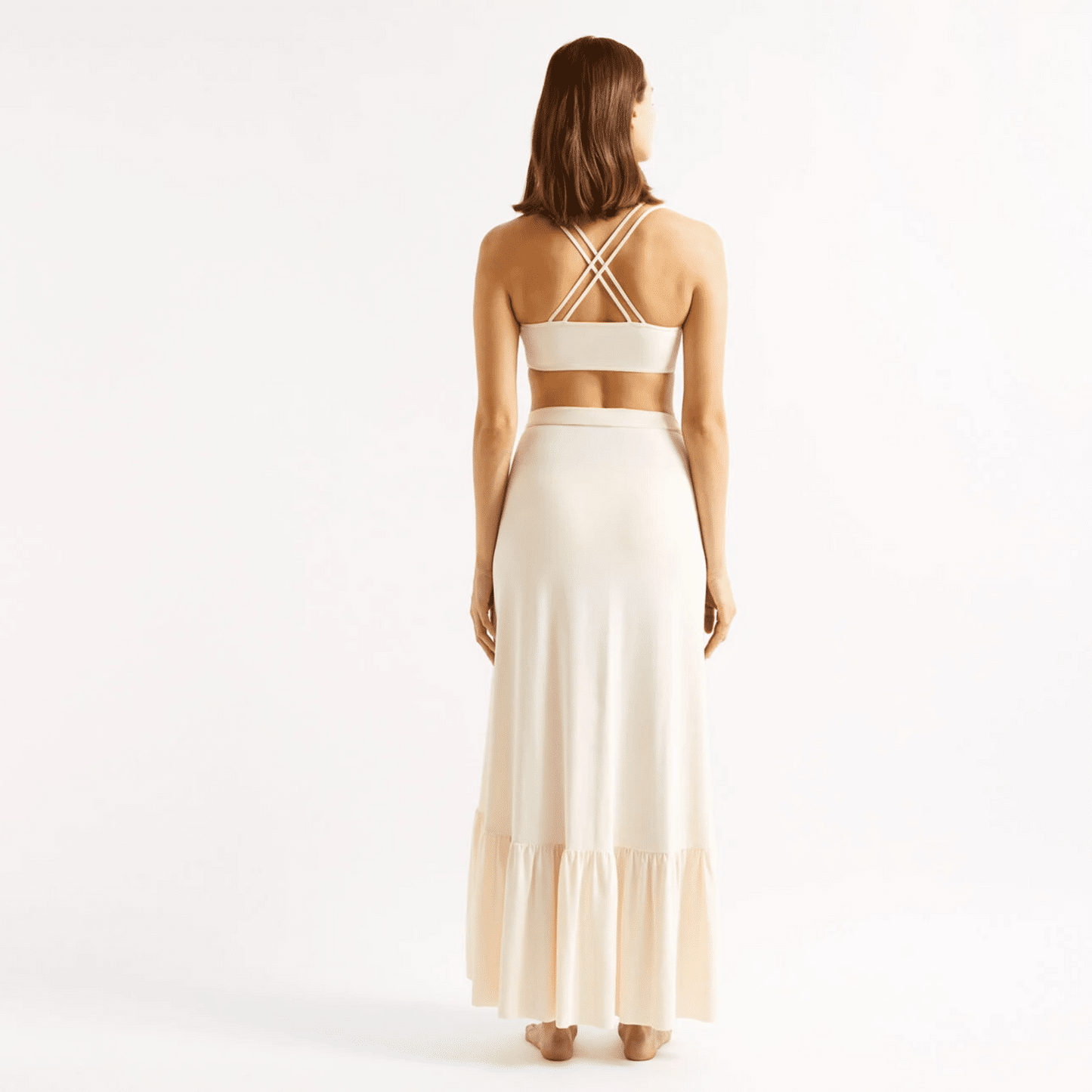 Womens Beach Sarong Wrap in Off White - Sarong