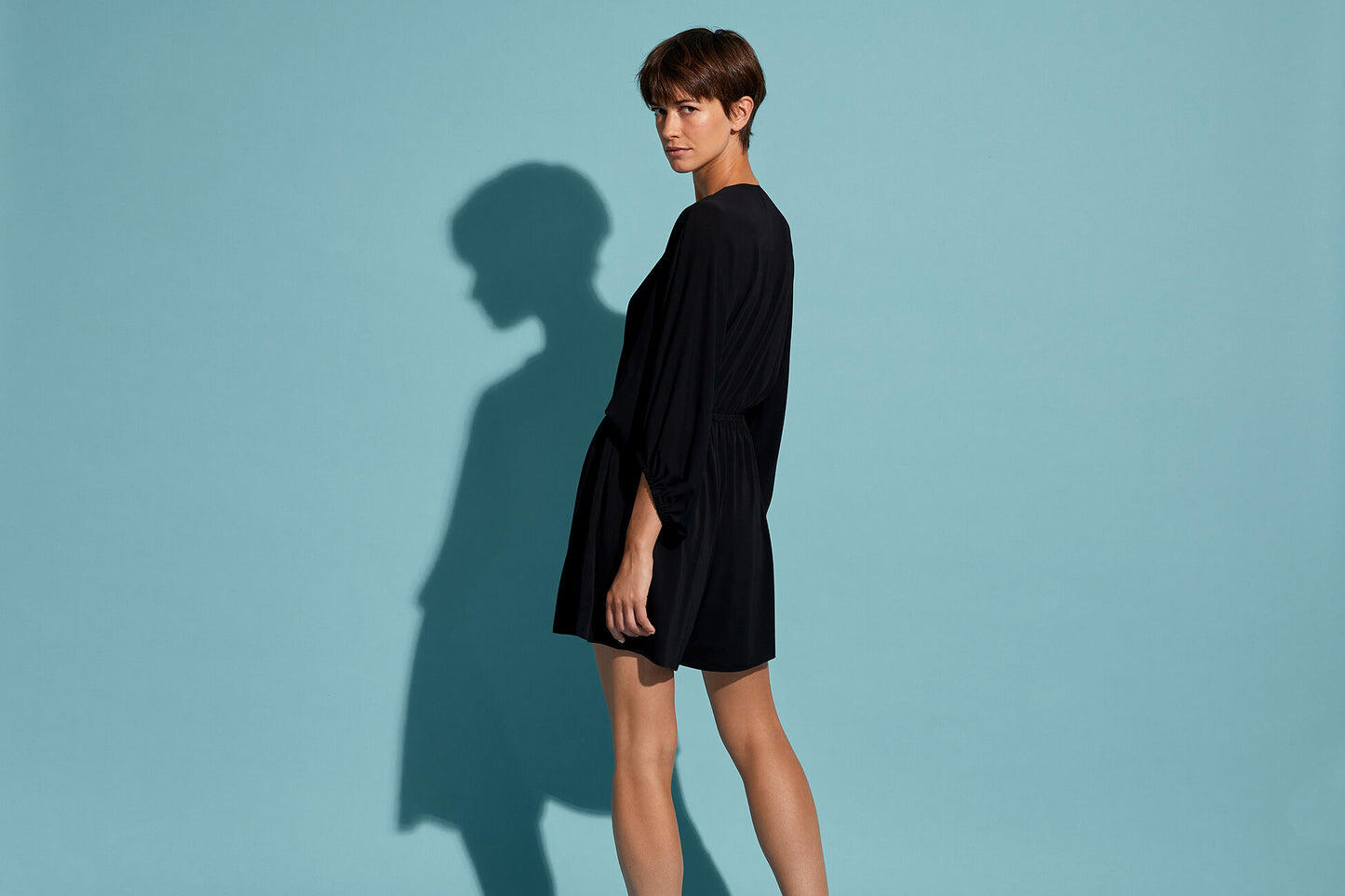 Designer Playsuit in Black