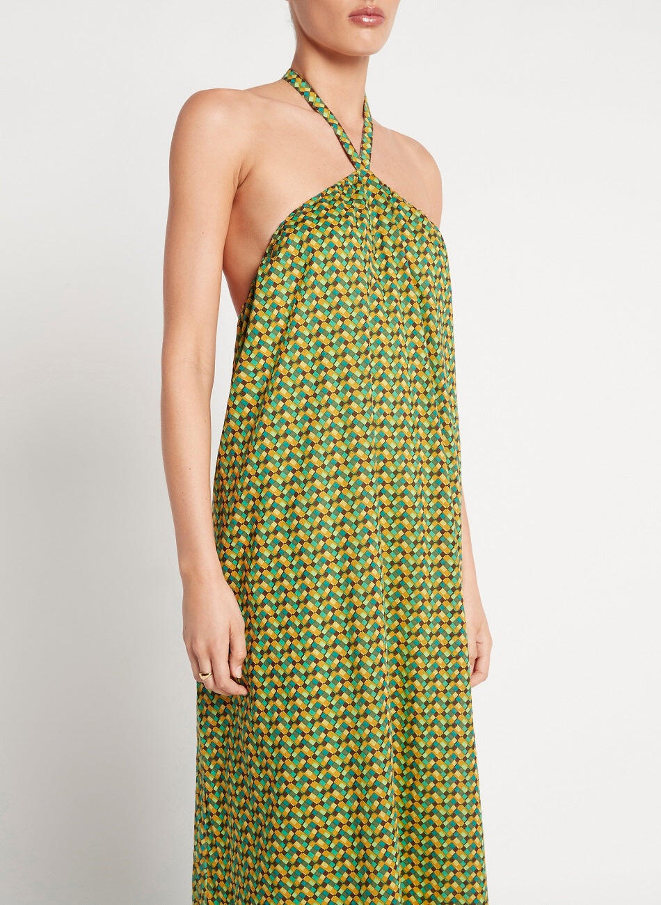 Halter Neck Maxi Dress