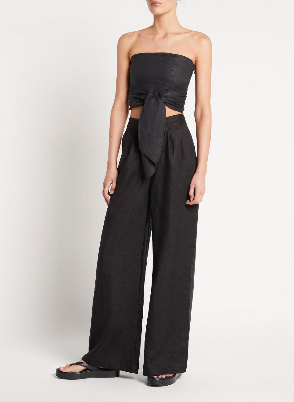 Black Pants with Side Pockets