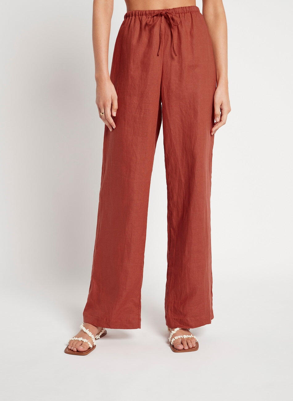 Wide Leg Linen Pants