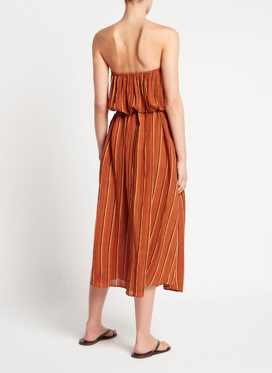 Strapless Midi Summer Dress