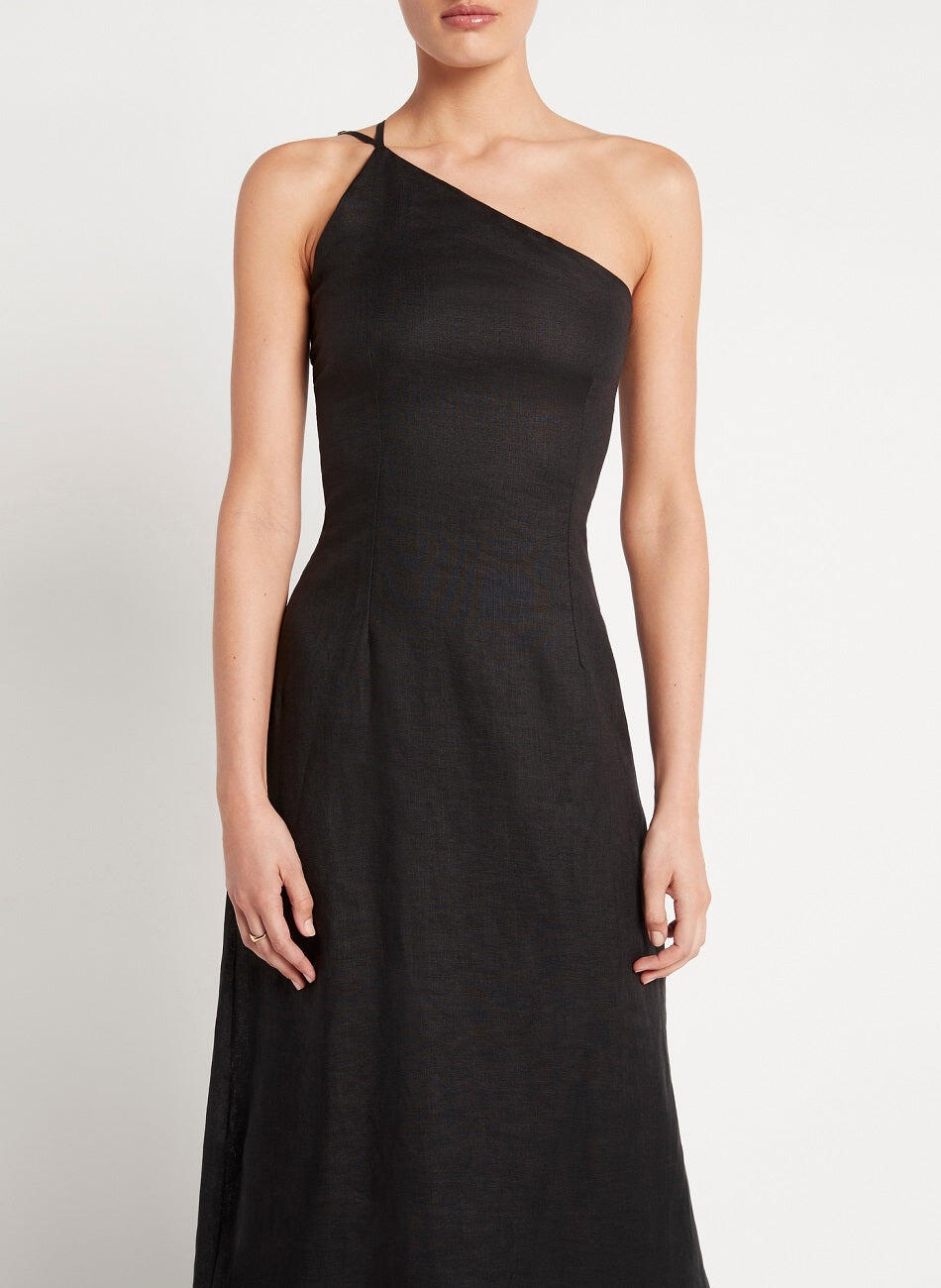 Black Linen Dress