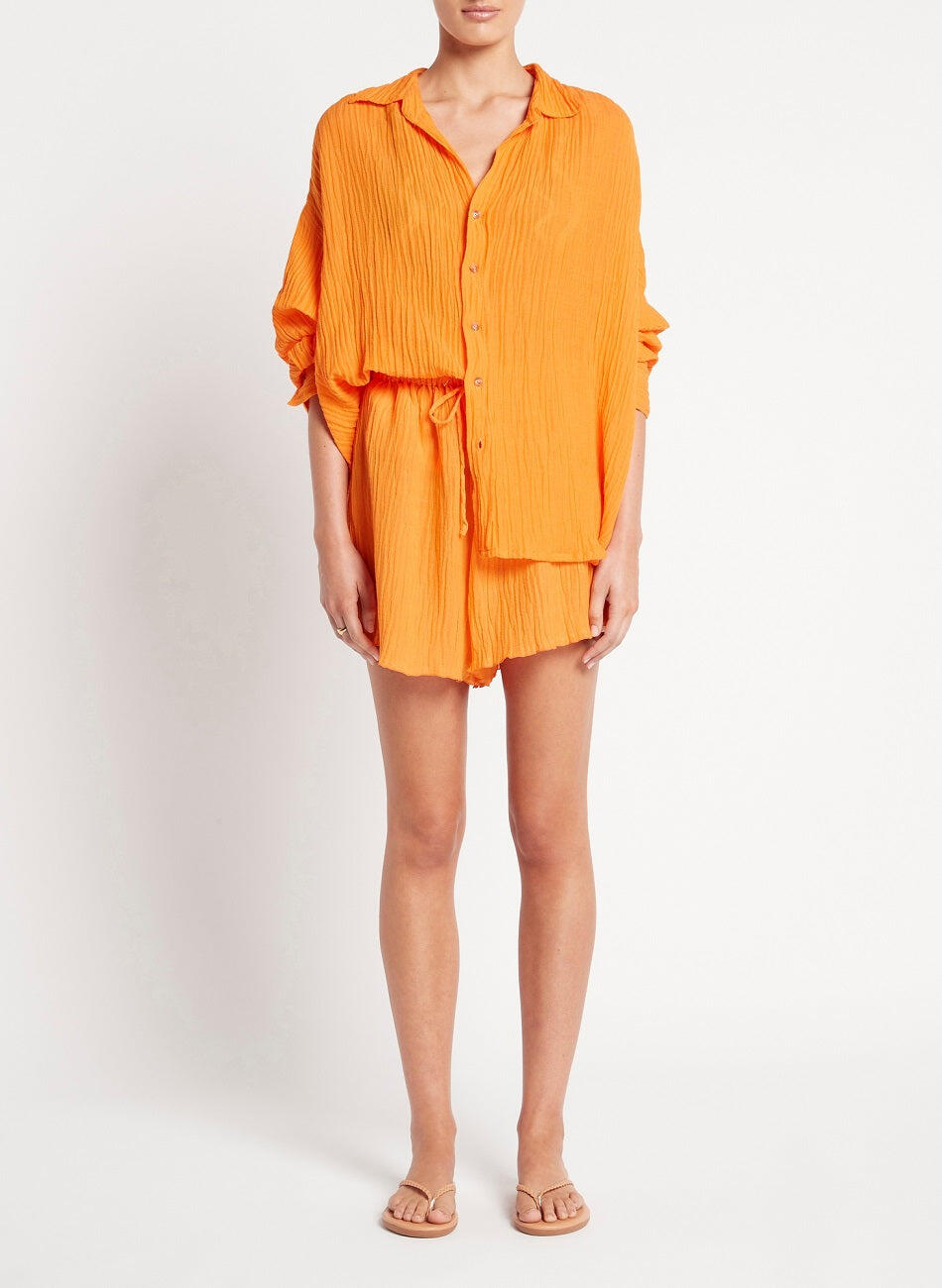 Orange Button up Shirt