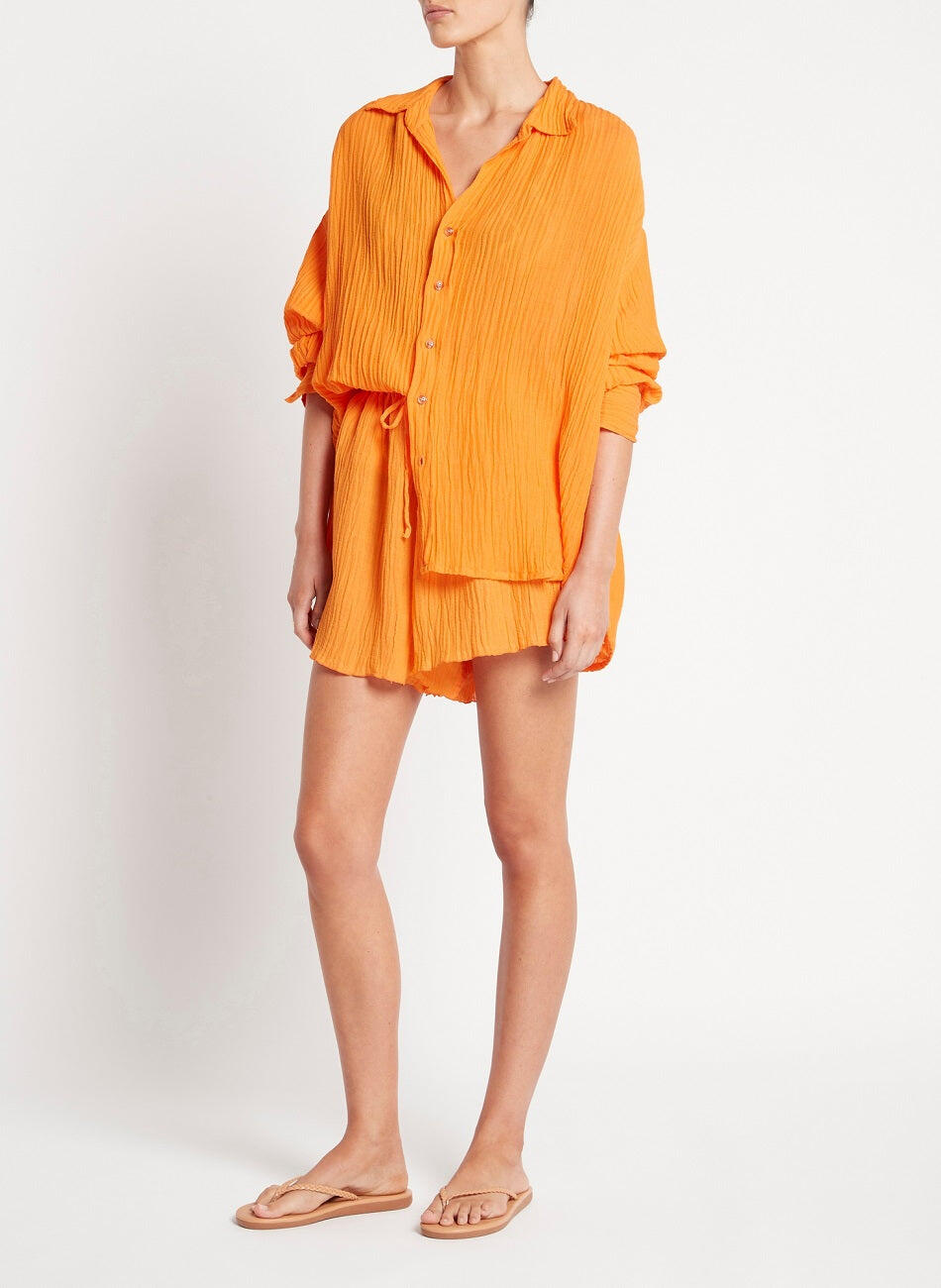 Oversized Orange Shirt