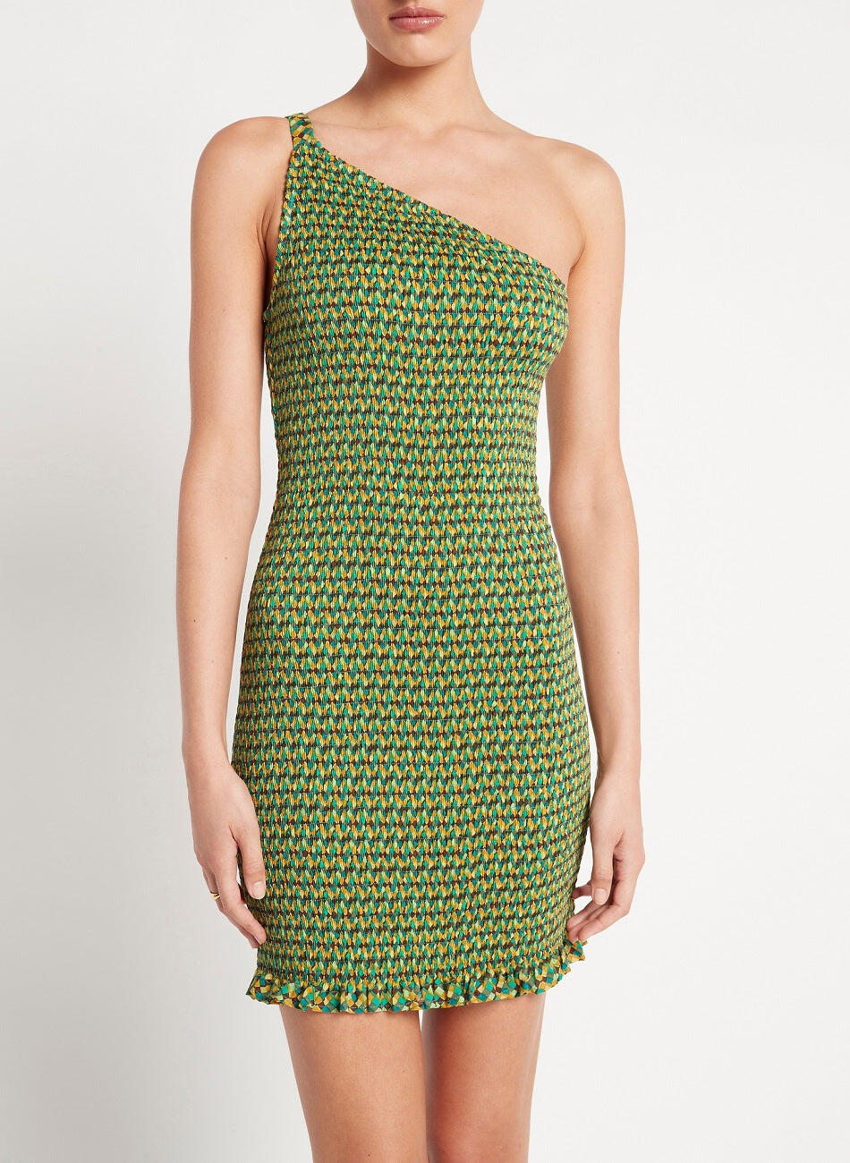 Mini Dress with Frill Hem Detail