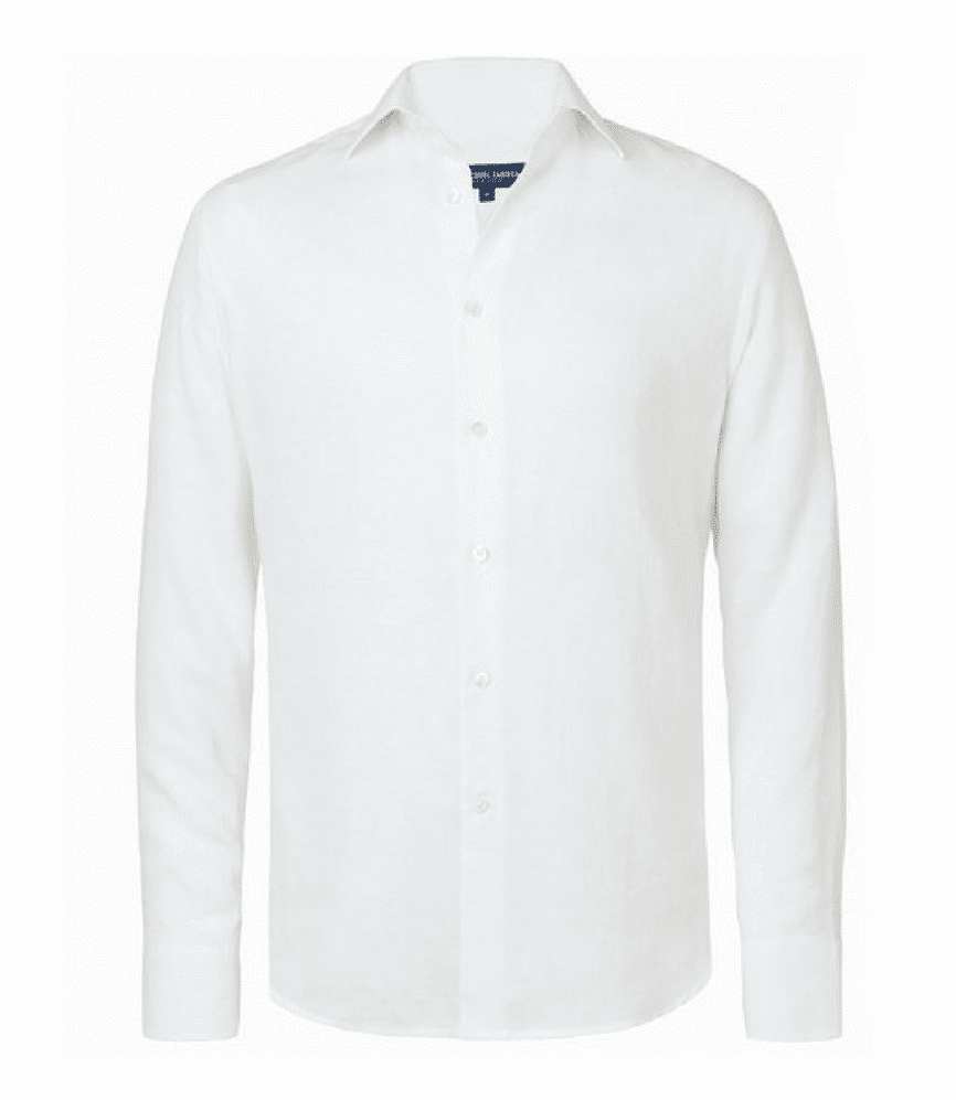 Load image into Gallery viewer, Mens Long Sleeve Linen Shirts in White
