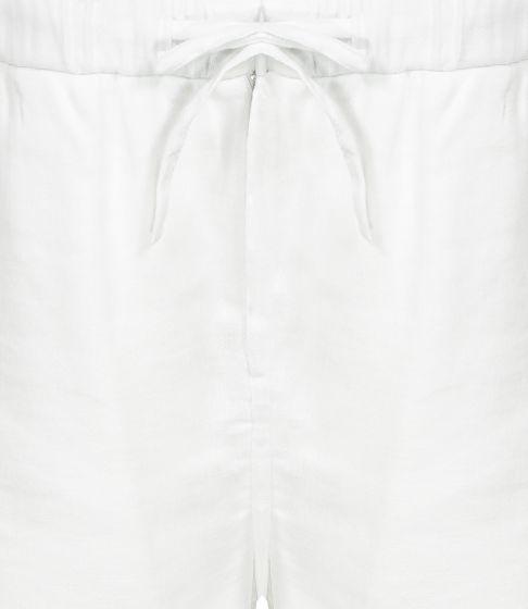 Linen Shorts with Drawstring Waistband