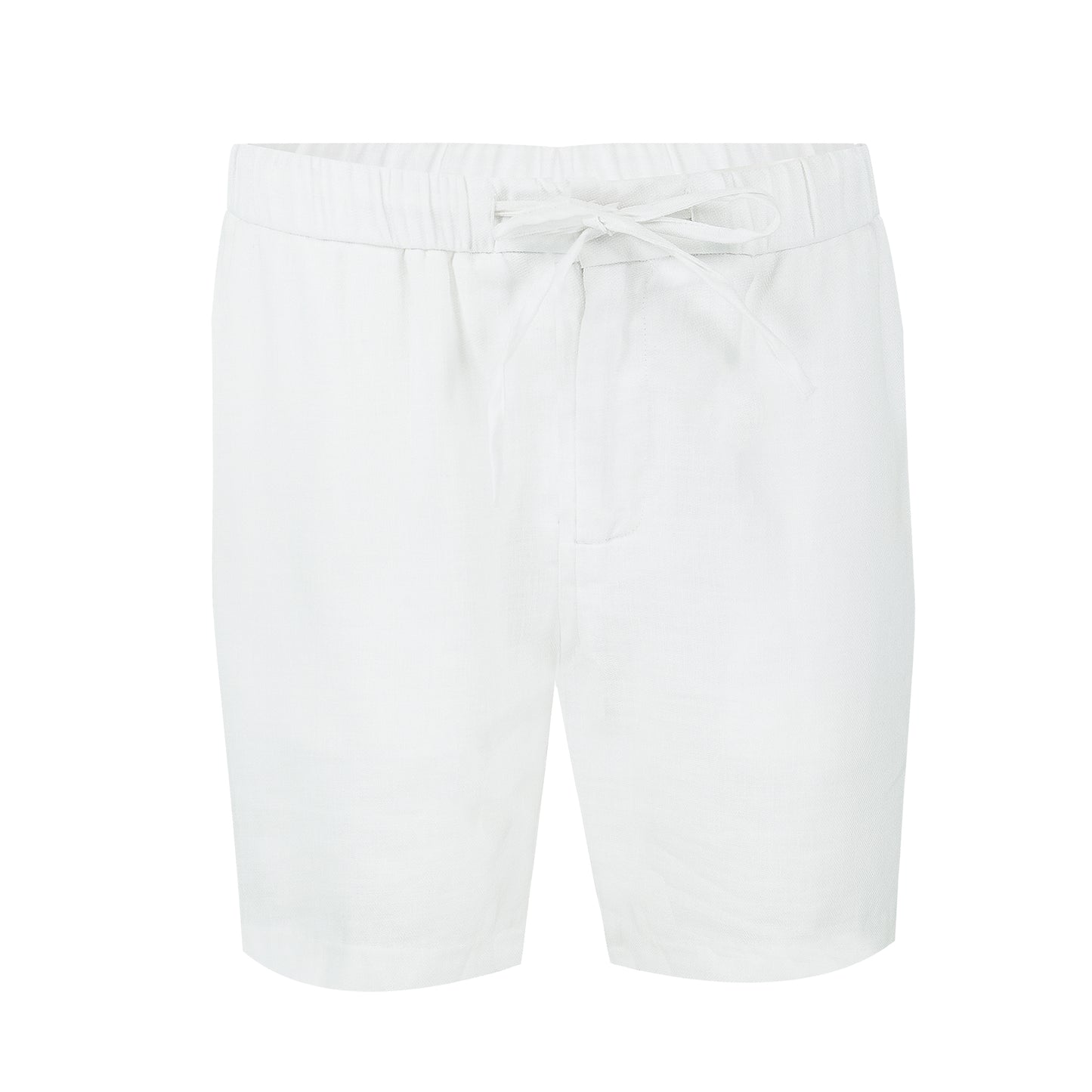 White Linen Shorts for Men