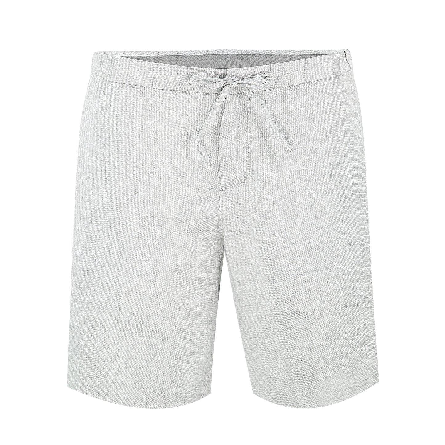 Grey Linen Shorts for Men