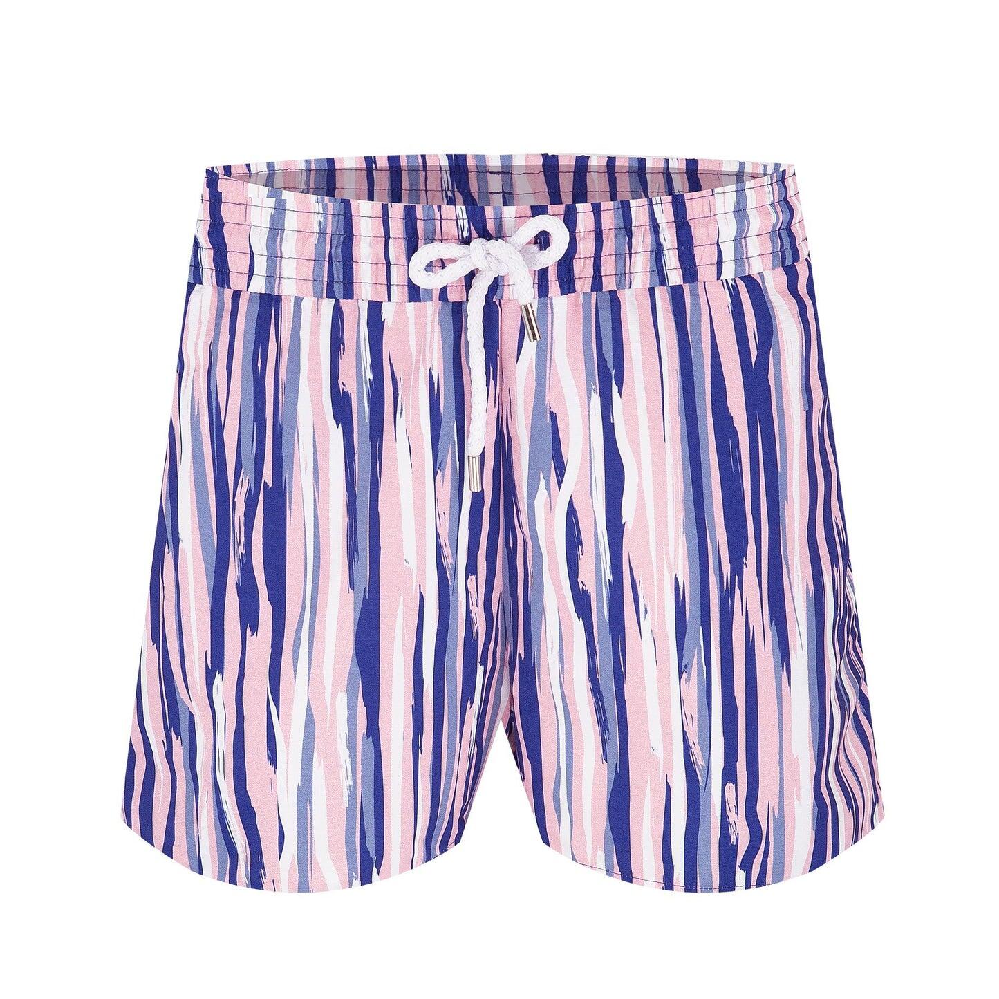 Mens Quick Dry Swim Shorts in Pink