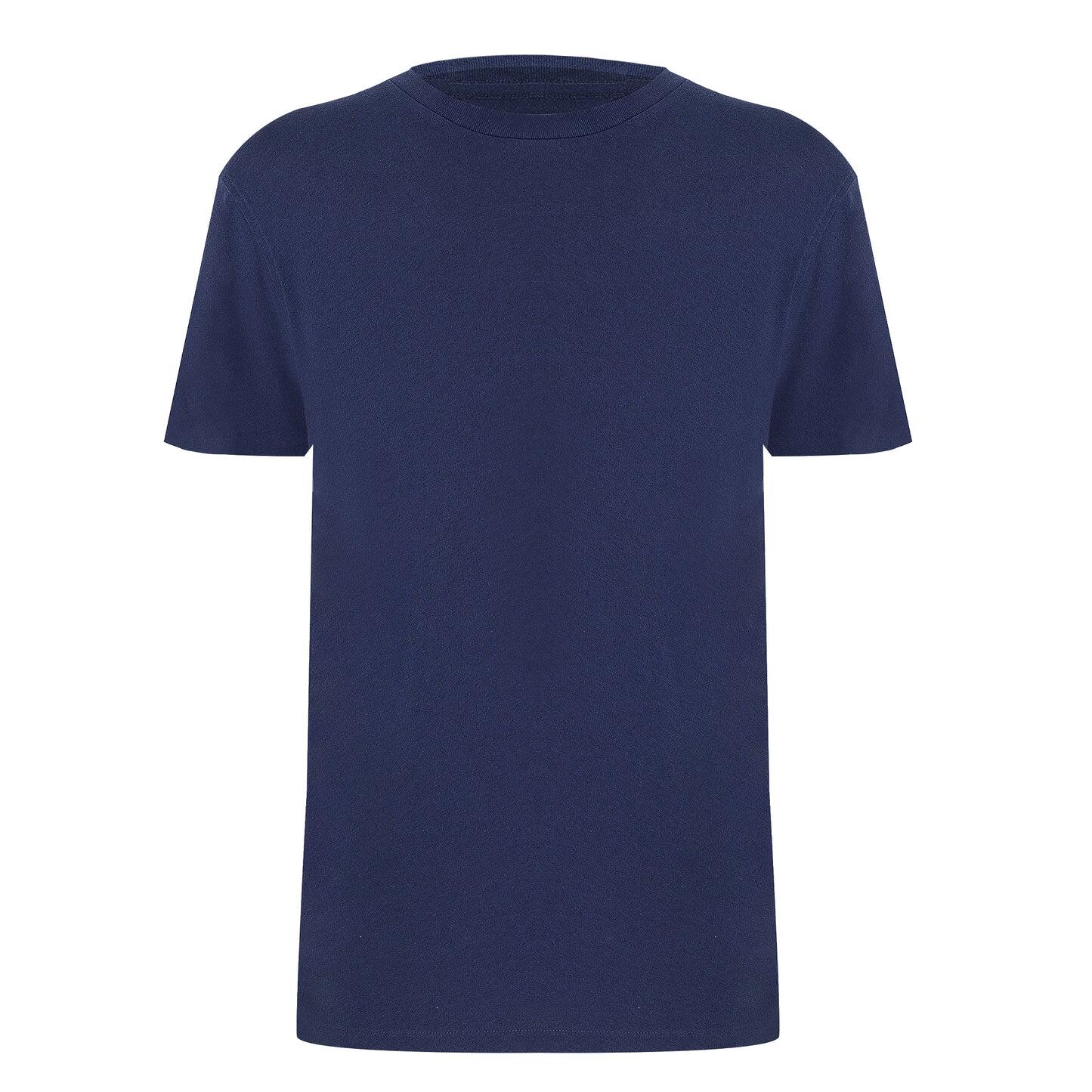 Crewneck T Shirt in Dark Blue