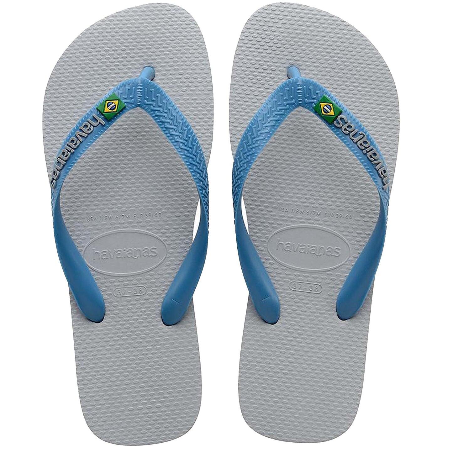 Havaianas Brasil Logo Flip Flop Ice Grey