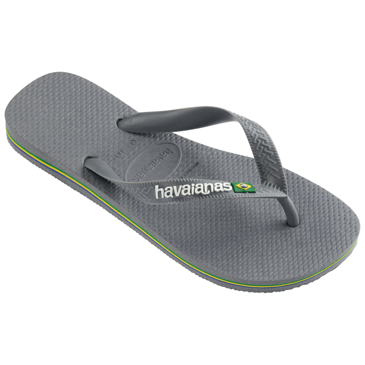 Havaianas Kids Brasil Logo Steel Grey - Shoes