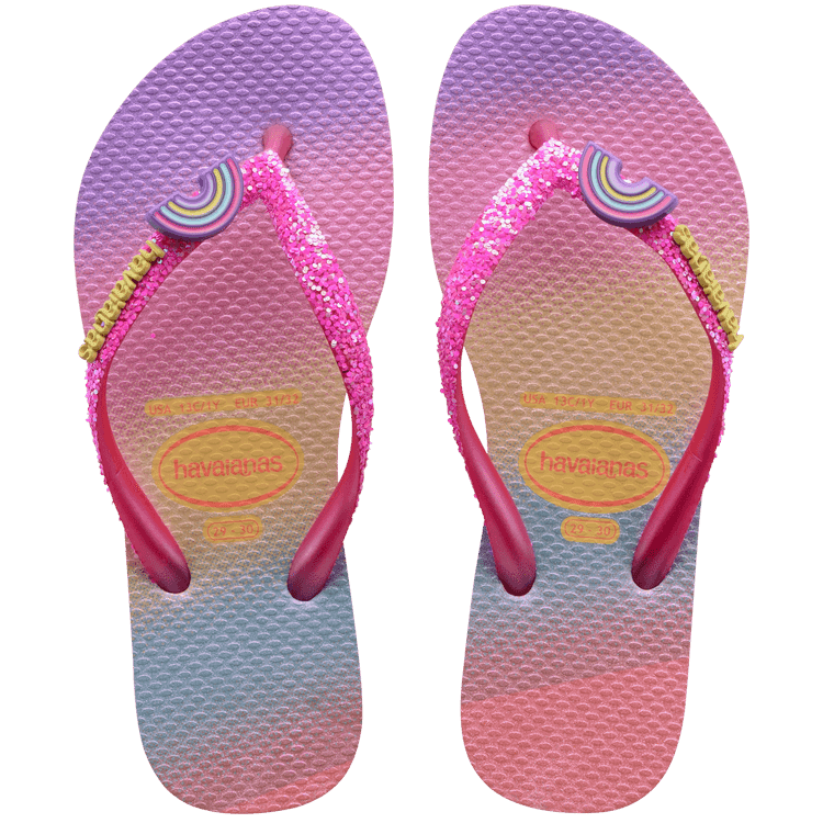 Havaianas Kids Slim Glitter Pink Lemonade