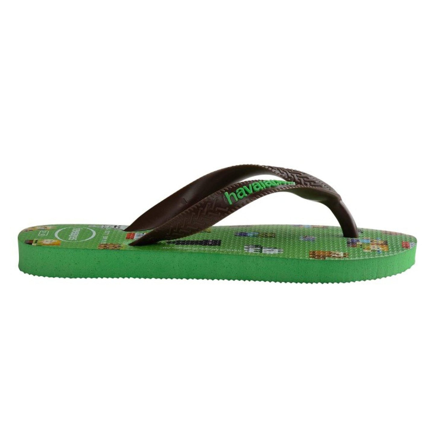 Load image into Gallery viewer, Havaianas Kids Minecraft Leaf Green
