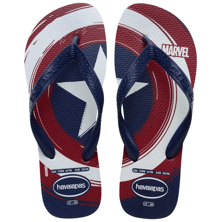 Havaianas Kids Top Marvel Logomania Navy Blue - Shoes