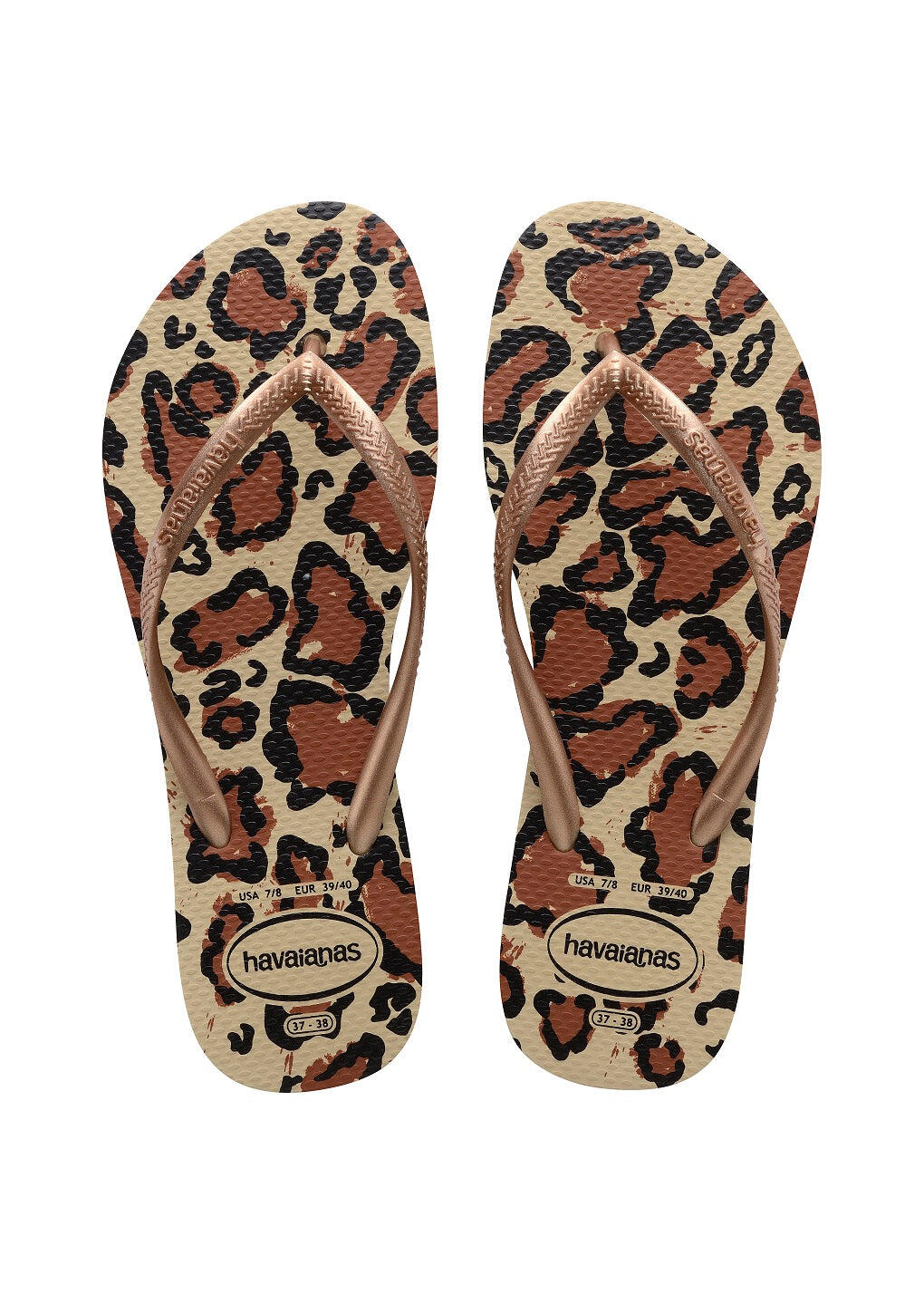 Havaianas Slim Animal Sand Grey/Rose Gold - Shoes