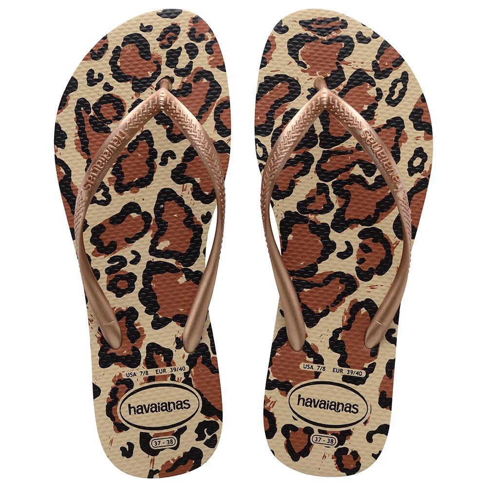 Havaianas Slim Animal Sand Grey/Rose Gold - Shoes