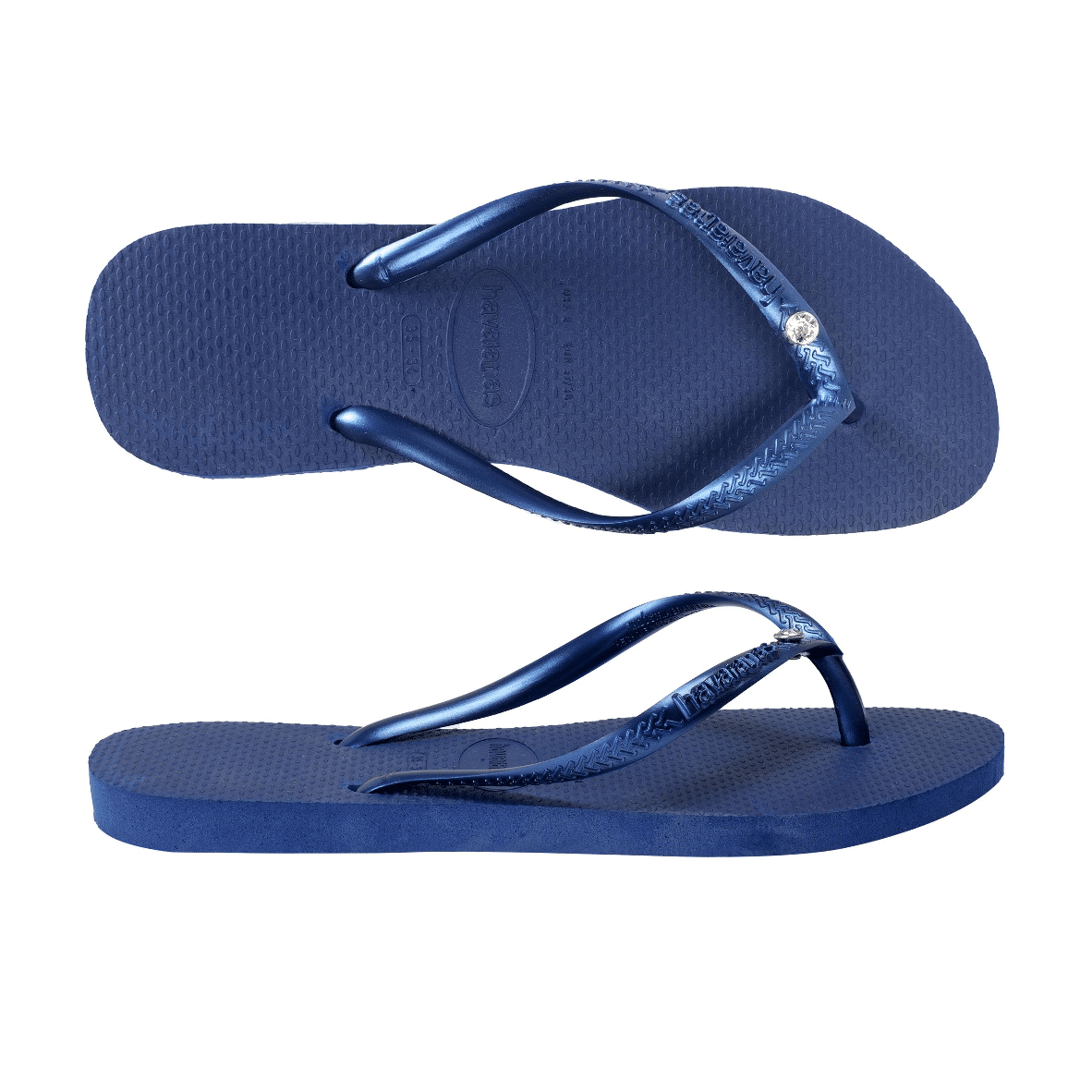 Havaianas Slim Crystal SW II Navy Blue - Shoes
