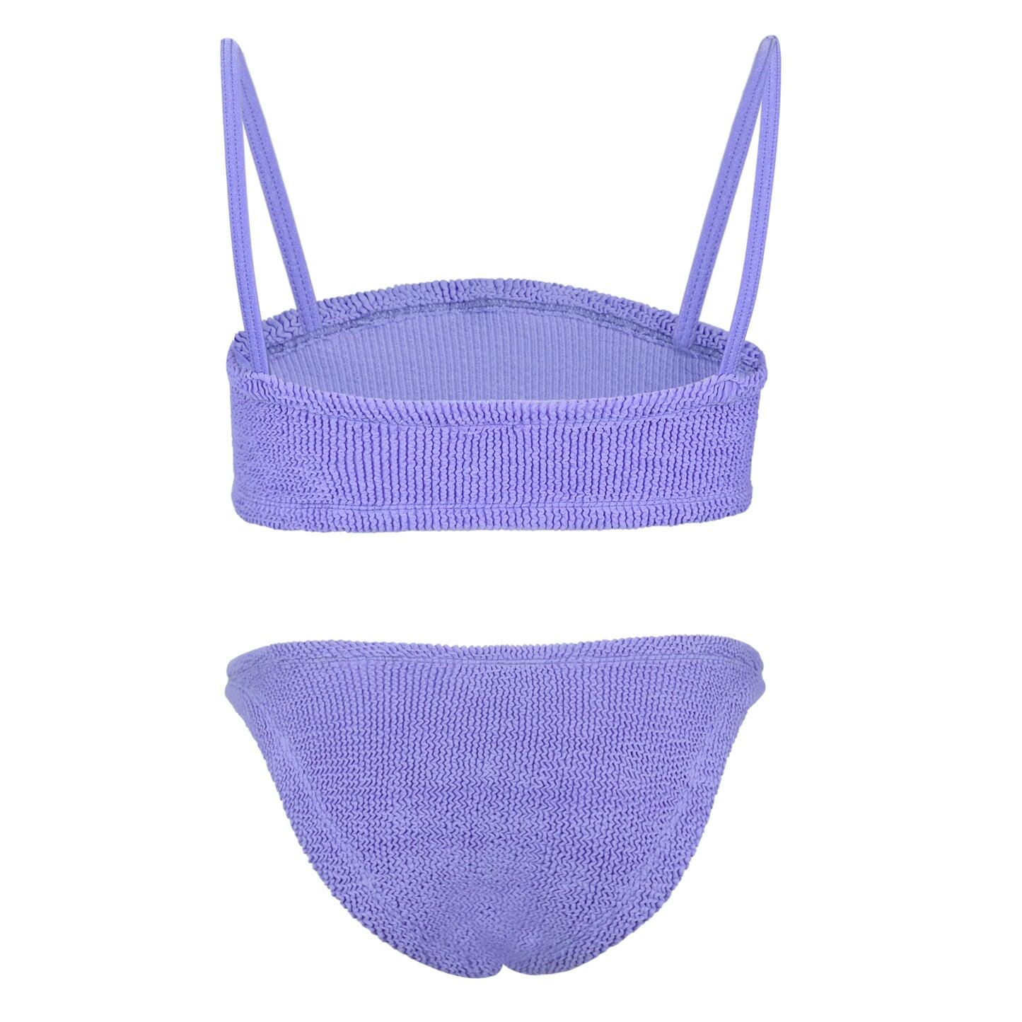 Hunza G Lilac Crinkle Swimsuit