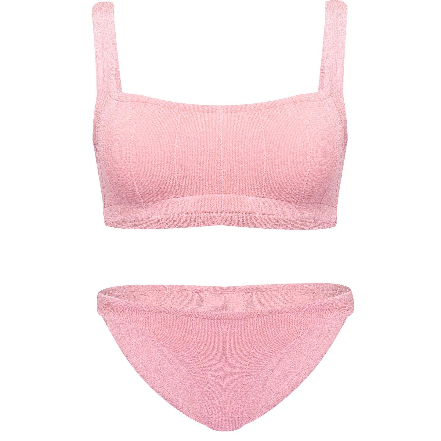 Helena Nile Bikini Metallic Dusty Pink - Bikini